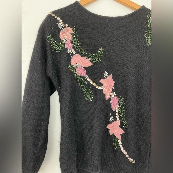 Vintage “Work in Progress” Beaded Sweater - Picture 4 of 8